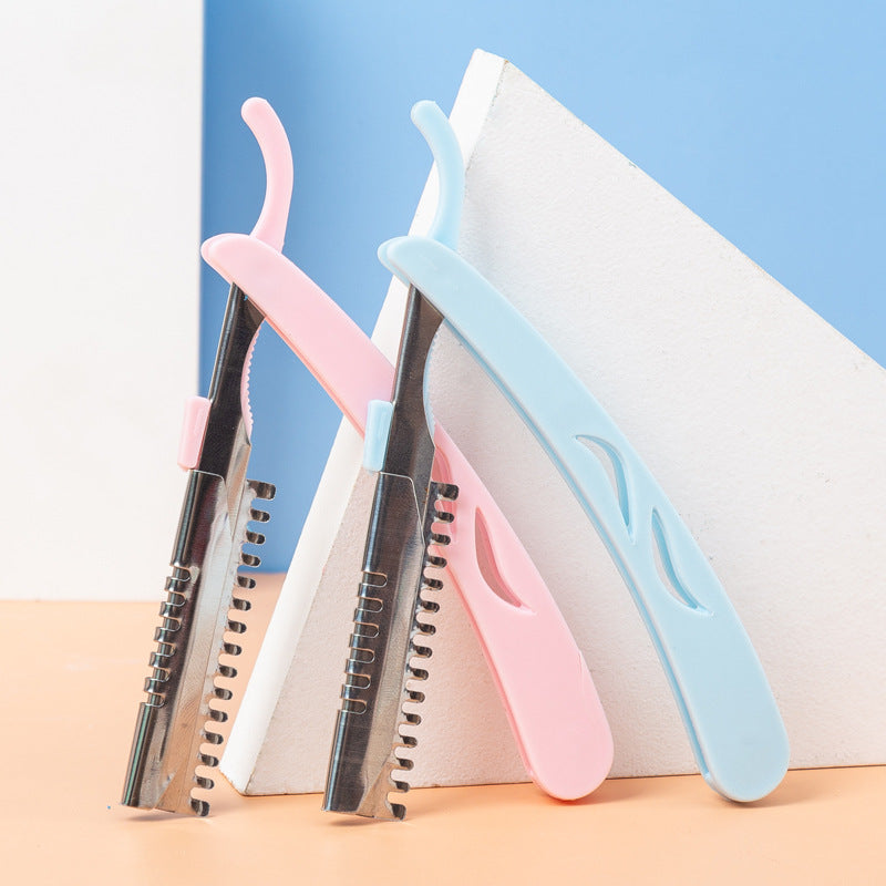 Folding Brow Razor Holder For Salon Grooming