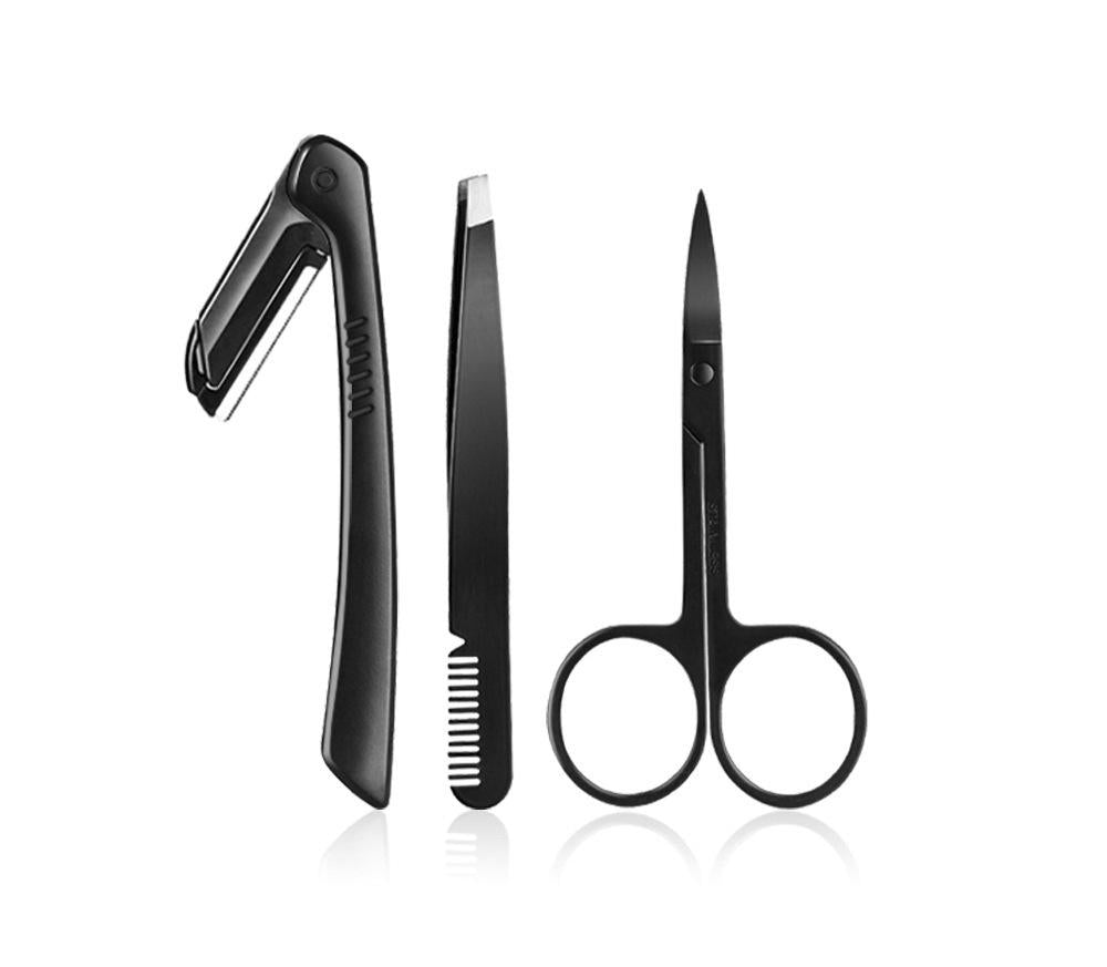 Three-Piece Brow Razor And Scissors Set