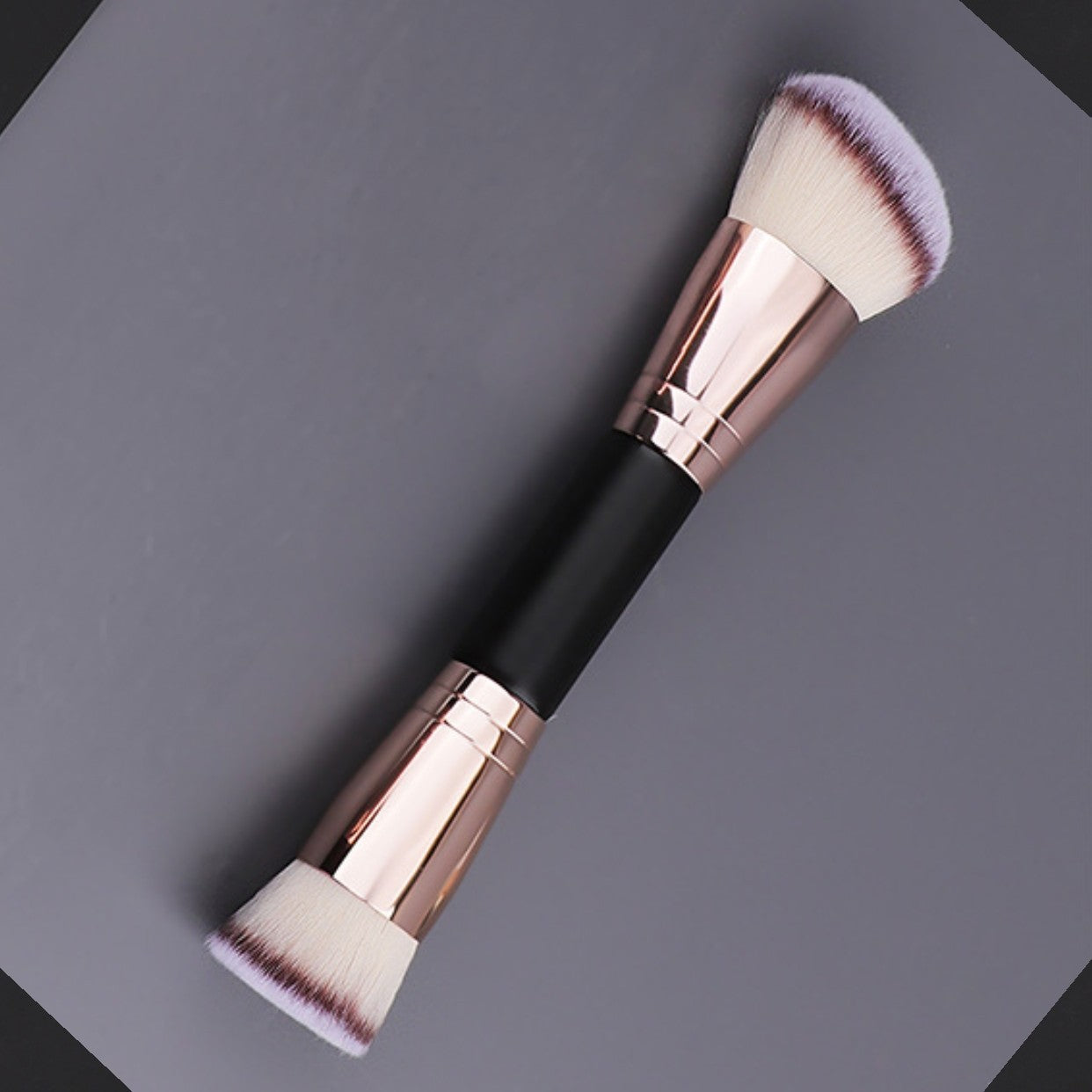 Double-ended foundation brush, blush brush, powder brush, single 2-in-1