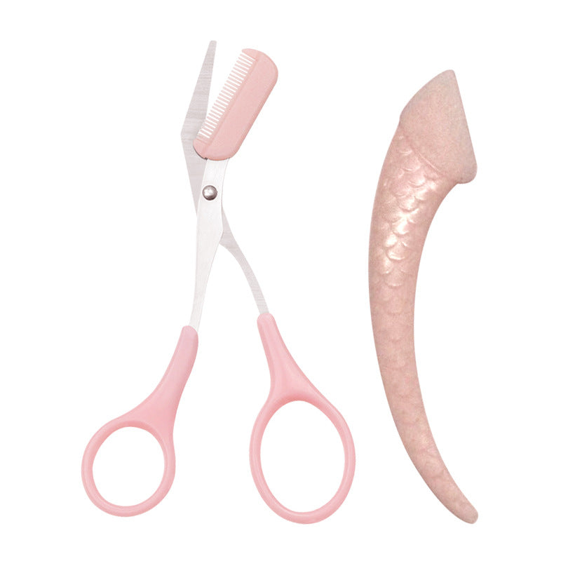 Brow Razor With Comb And Precision Beauty Scissors