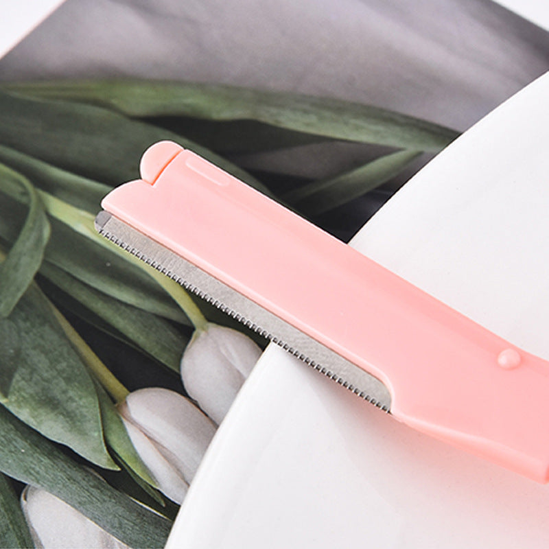 Stainless Brow Grooming Set With Razor And Tweezer