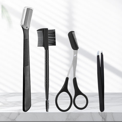 Beginner Brow Grooming Kit With Razor And Scissors
