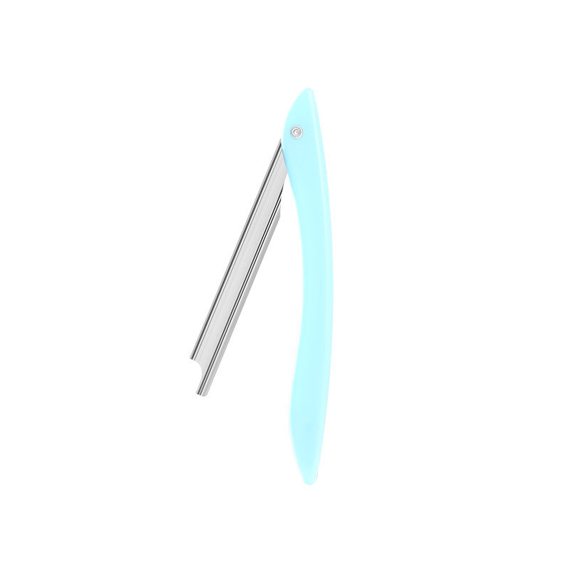 Foldable Brow Razor With Protective Mesh Design